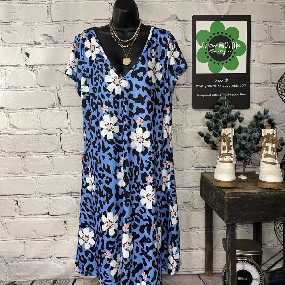 Nora Cora floral dress XL NWT
